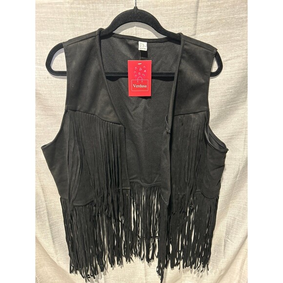 NEW Women's Tassel Sleeveless Vest - Picture 4 of 6